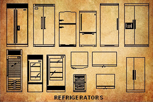 AutoCAD Appliances Block Symbol Library