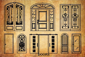 AutoCAD Door & Window Block Symbol Library