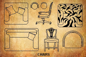 AutoCAD Furniture Block Symbol Library
