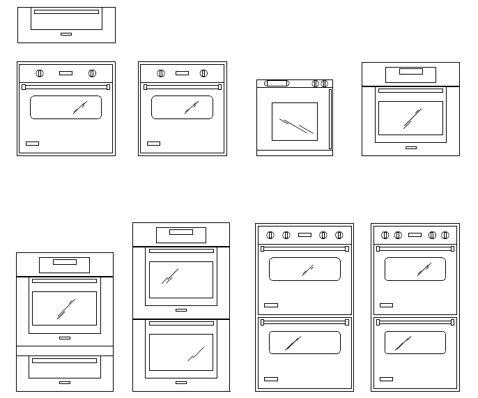 ArchBlocks AutoCAD Oven Block Symbols