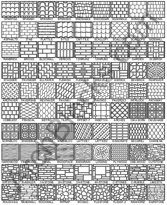 marble .pat hatch pattern autocad free download
