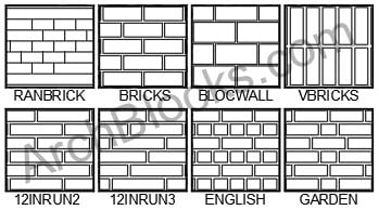 ArchBlocks Hatch Patterns Brick and Pavers | AutoCAD